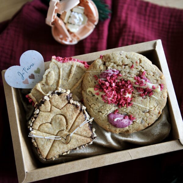 Biscuit Surprise - Coffret 3 Biscuits Saint Valentin + Bracelet