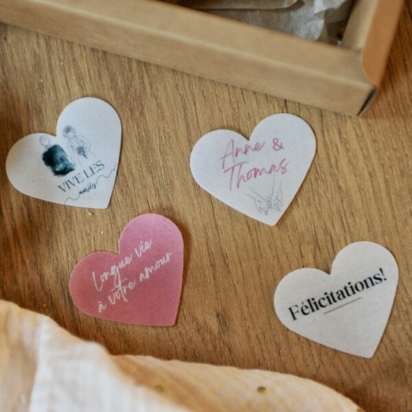 Biscuit suprise - Coffret 4 biscuits Félicitations Mariage ou Naissance – Image 3