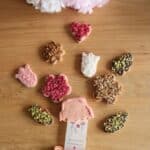Biscuit cœur personnalisé “Bonne fête” pour cadeau fête des mères