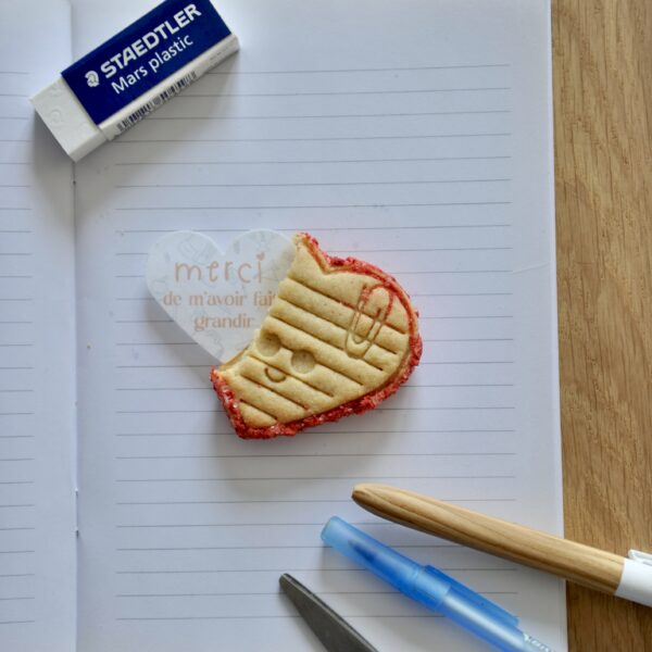 biscuit personnalisée cadeau maitresse