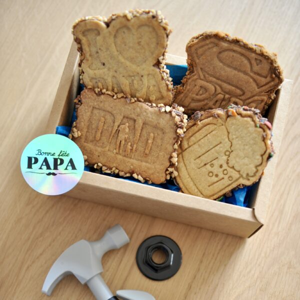Biscuit Surprise Coffret de 4 Biscuits - Fête des pères