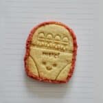 Coffret de deux biscuits personnalises pour maitresse, cadeau de fin d'annee scolaire