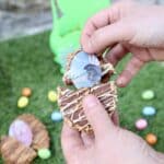 Biscuit de Pâques avec photo et message personnalisé caché à l’intérieur