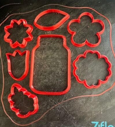 Emporte-pièces 3D imprimés par Bob pour biscuits personnalisés fête des mères